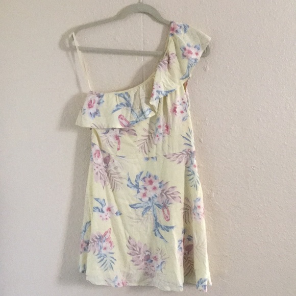 One Shoulder Ruffle Mini Dress - Picture 2 of 3